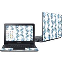 Mightyskins Skin Compatible with Samsung Chromebook 3 11.6" - Blue Vines | Protective, Durable, and Unique Vinyl Decal Wrap Cover | Easy to Apply, Remove, and Change Styles | Made in The USA