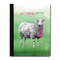 Tree-Free Greetings Boho Sheep Soft Cover 140 Page Tree-Free Composition Book, 9.75 x 7.25 Inches (CJ47002)