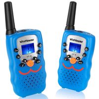 Wishouse Voice Activation Walkie Talkies for Boys, Best Toys Walky Talky 3 Miles Long Range 22 Channels Handheld FRS GMRS Two Way Radios Hunting Hiking Camping (VT-8 Blue,2 Pack)