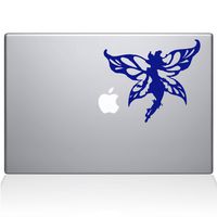 The Decal Guru Winged Fairy MacBook Decal Vinyl Sticker - 13" MacBook Air - Dark Blue (1233-MAC-13A-DB)