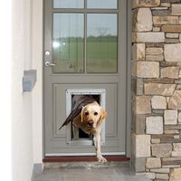 Ideal Pet Products Designer Series Ruff-Weather Pet Door with Telescoping Frame, Extra Large, 9.75" x 17" Flap Size