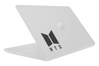 Stick'emAll Vinyl Decals BTS Army KPop Bangtan Boys Window Laptop Decal (BTS Shield, Matte Black)