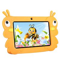 Kids Tablets with 7 inch Multi-Touch Screen IPS Display,2GB RAM 32GB ROM, Unlocked Android 6.0 Quad-core Tablet PC, Dual Camera Wi-Fi Bluetooth Edition Tablet G5 (Orange)