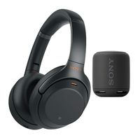 Sony WH-1000XM3 Wireless Noise-Canceling Over-Ear Headphones (Black, with Carrying case) Bundle with Sony Extra Bass Portable Wireless Bluetooth Speaker (Black) Bundle