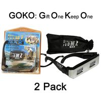 StadiumZoomz Max 2 Pack Team Colors Sports Binocular Viewer Silver - Telescope Lenses, Zoom in for Sports,Concerts,etc