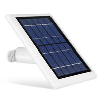 Solar Panel for Logitech Circle 2, Power Your Home Security Camera Continuously with Our Solar Charger - by Wasserstein (White)
