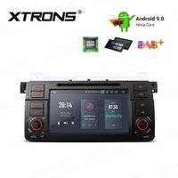 XTRONS Android 9.0 Car Stereo Radio DVD Player 4G RAM 64G ROM Hexa Core in-Dash GPS Navigation 7 Inch Touch Screen Head Unit Supports Car Auto Play Backup Camera OBD2 TPMS HDMI for BMW E46 M3 Rover75
