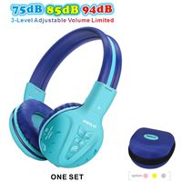 SIMOLIO Wireless kids Headphones with Volume Limited, Kids Headphones Bluetooth for Hearing Protection, Kids Headsets Wireless, Over-Ear kids Headphones Bluetooth and Wired for Girls,Boys,Teens (Mint)