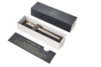 PARKER IM Rollerball Pen, Brushed Metal with Fine Point Black Ink Refill, Gift Box (1931663)