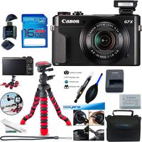 Canon PowerShot G7 X Mark II (Black) (International Model) No Warranty - Expo Accessories Bundle