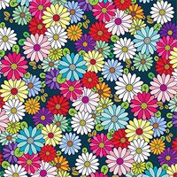 [6 sheets + Free Ribbon] Bohemian Flowers Gift Wrapping Paper 27" x 19" per sheet | Luxurious Quality + Free Ultra Silky Satin Teal color ribbon 0.9" x 19ft