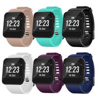 TECKMICO Forerunner 35 Bands,6PCS Soft Silicone Replacement Bands for Garmin Forerunner 35,NO Tracker (6-Pack)