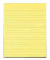 TOPS The Legal Pad Legal Pad, 8-1/2 x 11 Inches, Gum-Top, Canary, Legal/Wide Rule, No Margins, 50 Sheets per Pad, 12 Pads per Pack (7524)