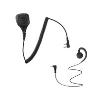 Maxtop APM250ARP3000-K2 Heavy Duty Shoulder Speaker Microphone for Kenwood with Swivel Shape Receiving Only Earpiece