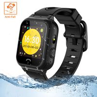 Themoemoe Kids Smartwatch Phone, Kids Smartwatch Waterproof Anti-Fall 2G GPS/LBS Tracker SOS Camera Games Compatible with Android iOS (Black)