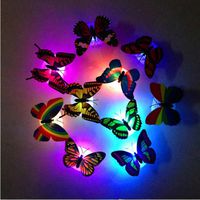 Bokeley Colorful Changing Butterfly LED Night Light Lamp Home Room Party Desk Wall Decor (5)