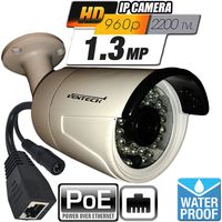 Network IP Camera ventech with Video and Power Over cat5 960P POE (Power Over Ethernet) Outdoor Home Security Surveillance Cam,Night Vision ir led IP66 Waterproof Stabler Connection Compared WiFi
