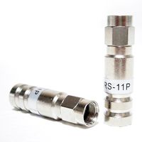 50 Pieces PCT-TRS-11P Universal RG11 Plenum Compression Connector Nickel Plated Brass Construction 21mm Stroke Length