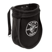 Utility Pouch Perfect for Carrying Nuts and Bolts, with Interior Pocket, Black No. 10 Canvas Klein Tools 51A