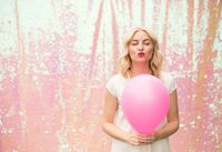 TRLYC 6Ft W7Ft H Sequin Ture Iridescent Fabric Photography Backdrop, Select You Size, Sparkly Ture Iridescent Sequin Curtain, Best Wedding/Home/Party Fashion Decoration