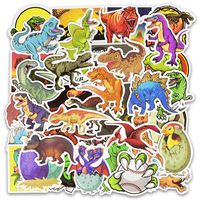 Honch Dinosaur Stickers Pack 50 Pcs Suitcase Stickers Vinyl Decals for Car Helmet Track Bumper Laptop Ipad Car Luggage Water Bottle