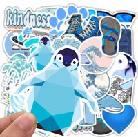 Stickers for 50 PCS Blue Skateboard Laptop Waterproof Cool Girls Boys Teens Sticker Suitcase Motorcycle Car Decal Toys (Celestial Planet Stickers B)