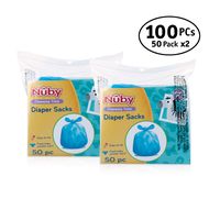 Nuby Diaper Bags, 100 Count (2 Packages)