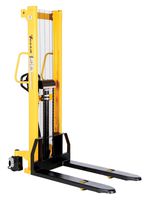 Vestil VHPS-2000-FF Manual Hydraulic Hand Pump Stacker, 2000 lbs Capacity, 60-1/4" Length x 27-3/8" Width x 82-1/4" Height
