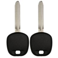 Keyless2Go New Uncut Replacement Transponder Ignition 4C Chip Car Key TOY43 (2 Pack)