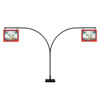 Gondola Shelf Double Side Magnetic Store Aisle Sign Holder, Department Walkway Section Marker & Labeler for Store Shelving, 5 Pack