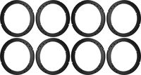 5.25" 5 1/4" Speaker Spacers Depth Extender Extending Rings - 1/2" thick - ID: 4 3/4" OD: 5 3/4" - 4 Pair - SSK525K - Stackable - Perfect For Framing Fiberglass Enclosures