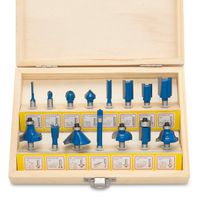 Hiltex 10100 Tungsten Carbide Router Bits | 15-Piece Set