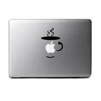 Bargain Max Decals - Coffee Cup - Sticker Decal Notebook Car Laptop (Black)