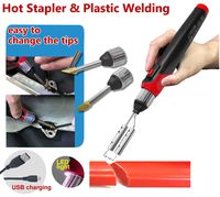 KINGTOOL Micro-USB charging cable Cordless Car Bumper Welder Gun Hot Staplers Repair Kit, Plastic Welding Machines Welding Repairing Tool (Standard)