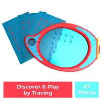 Boogie Board Drawing Tablet for Kids | Play N Trace Kit Includes 1 Writing Stylus, 1 Texture Brush, 13 Learning Templates & 5 Double-Sided Activity Templates to Teach Children to Write and Trace