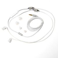 SYB Air Tube Stereo Anti-Radiation Headset, EMF Protection (White, Over-The-Ear)