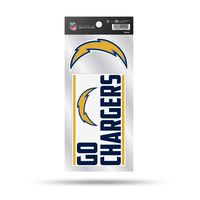 NFL Los Angeles Chargers Double Up Die Cut 2-Piece Sticker Sheet