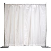 Pipe and Drape, Backdrop Kit in Premier Fabric (8' x 10' White)