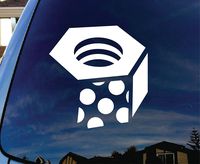 Mountain Hardware Logo - Vinyl 5" wide (Color: WHITE) decal laptop tablet skateboard car windows stickers