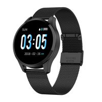 Adsvtech Smart Watch, Bluetooth Smartwatch for Women Men, Sports Fitness Tracker IP67 Waterproof with Heart Rate Blood Pressure Sleep Monitor Calorie Counter Pedometer for Smartphone (Black)