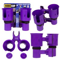 ROBOCUP 12 Colors, Best Cup Holder for Drinks, Fishing Rod/Pole, Boat, Beach Chair, Golf Cart, Wheelchair, Walker, IV, Drum Sticks, Microphone Stand
