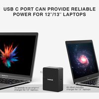 Inateck 45W Universal USB C Power Adapter and 6.6ft (2 Meters) Type C Cable, Pd 2.0 Wall Charger for Laptops and Tablets, UCC1001, Black