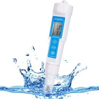 Pocket Digital PH Meter Tester Aquarium LCD Pen Monitor PH 0.0-14.0 PH with ATC, Control of Quality Water and ph, Swimming Pools, Household Drinking and Aquarium Water