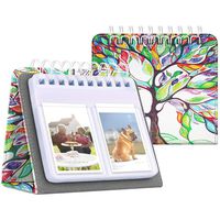 Fintie Calendar Photo Album for Fujifilm Instax, 64 Pockets Vegan Leather Photo Album for Fujifilm Mini 9 Mini 8+ Mini 90 Mini LiPlay, HP Sprocket, Kodak Mini, Polaroid Camera 3-Inch, Love Tree