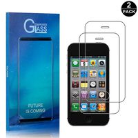 iPhone 4 / 4S Tempered Glass Screen Protector, UNEXTATI Premium Scratch Resistant Screen Protector, HD Clear Tempered Glass Film for iPhone 4 / 4S (2 Pack)