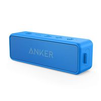 Anker SoundCore 2 12W Portable Wireless Bluetooth Speaker: Better Bass, 24-Hour Playtime, 66ft Bluetooth Range, IPX5 Water Resistance & Built-in Mic, Dual-Driver Speaker (Renewed)