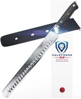 DALSTRONG Slicing Carving Knife - 12" Granton Edge - Shogun Series - Japanese AUS-10V Super Steel - Damascus - Vacuum Treated - Sheath