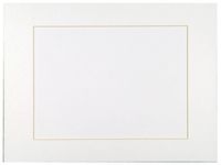 Sax Premium Precut Mats - 16 x 20 inches - Pack of 10 - Bright White