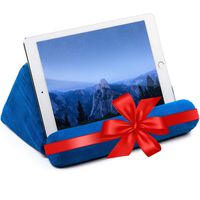 iPad Tablet Stand Pillow Holder - Universal Phone and Tablet Stands and Holders Can Be Used on Bed, Floor, Desk, Lap, Sofa, Couch - Blue Color