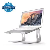 Laptop Stand Compatible for MacBook Pro/Air, Boyata Aluminum Stand Holder Ergonomic Ventilated Desktop Stand Design for all 10-17 Inches Apple Notebooks, Samsung, Acer, HP, Dell Laptop-Sliver